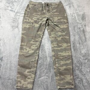 Sanctuary Standard Surplus Camo Ankle Zip‎ Utility Pants